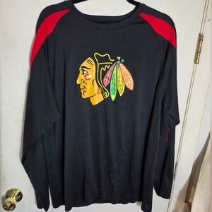 NHL Chicago Black Hawks Men's Size XL Long Sleeve Shirt